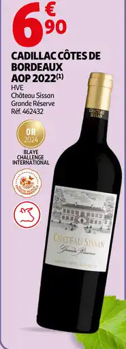 Auchan Cadillac côtes de bordeaux AOP 2022 aanbieding