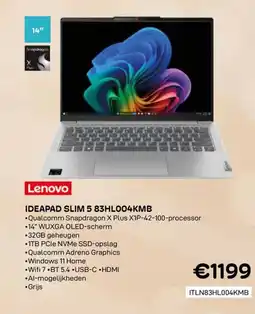CompuDeals Lenovo Ideapad Slim 5 83HL004KMB aanbieding