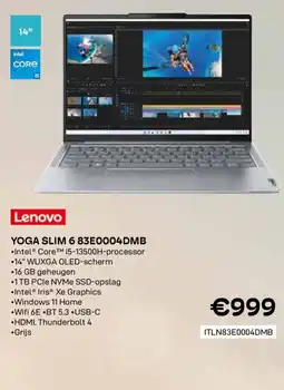 CompuDeals Lenovo Yoga Slim 6 83E0004DMB aanbieding