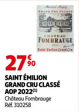 Auchan Saint émilion grand cru classé AOP 2022 aanbieding