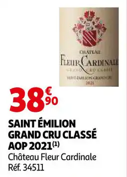 Auchan Saint émilion grand cru classé AOP 2021 aanbieding