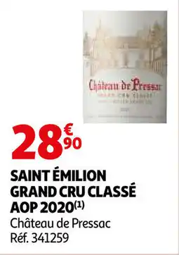 Auchan Saint émilion grand cru classé AOP 2020 aanbieding