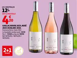 Auchan Gaillac rouge 2023 Rosé 2024 ou Blanc 2024 aanbieding