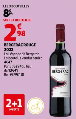 Auchan Bergerac rouge 2022 aanbieding