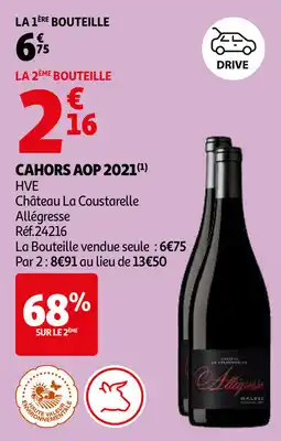 Auchan Cahors AOP 2021 aanbieding