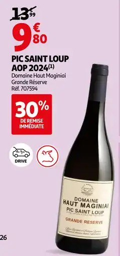 Auchan Pic saint loup AOP 2024 aanbieding