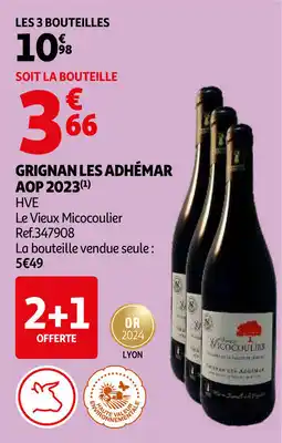 Auchan Grignan les adhémar AOP 2023 aanbieding