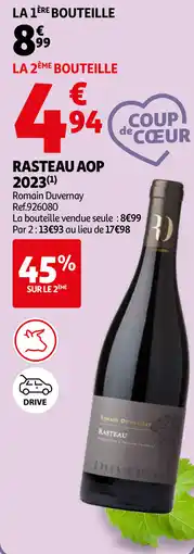 Auchan Rasteau AOP 2023 aanbieding