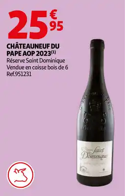 Auchan Châteauneuf du pape AOP 2023 aanbieding