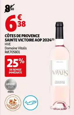 Auchan Côtes de provence sainte victoire AOP 2024 aanbieding