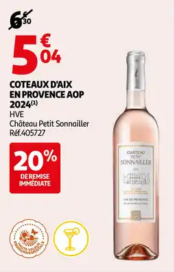 Auchan Coteaux d'aix en provence AOP 2024 aanbieding