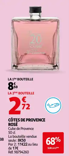 Auchan Côtes de provence rosé aanbieding