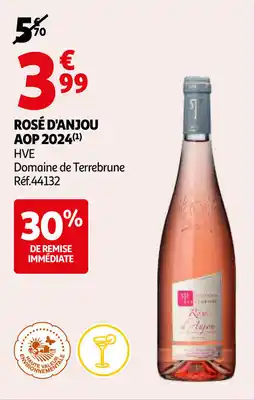 Auchan Rosé d'anjou AOP 2024 aanbieding