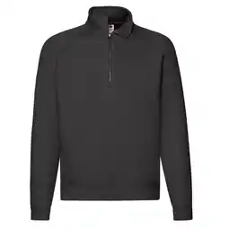 Decathlon Heren Premium Sweatshirt met Ritssluiting (Zwart) aanbieding