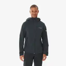 Decathlon Waterdichte wandeljas voor heren Razorback zwart aanbieding