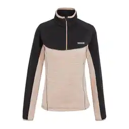 Decathlon Dames Hepley Fleece (Zwart/Warme taupe gemêleerd) aanbieding
