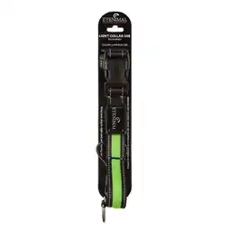 Decathlon Lichtgevende hondenhalsband LIGHT COLLAR USB Rechargeable groen aanbieding