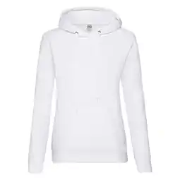 Decathlon Dames Klassieke Effen Hoodie (Wit) aanbieding