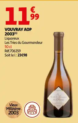 Auchan Vouvray AOP 2003 aanbieding