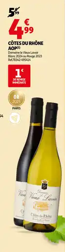 Auchan Côtes du rhône AOP aanbieding