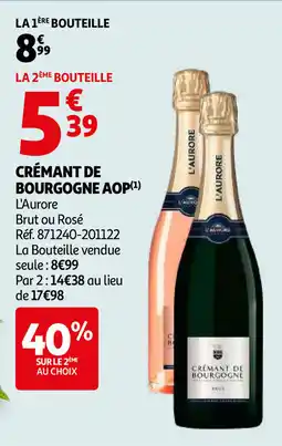 Auchan Crémant de bourgogne AOP aanbieding