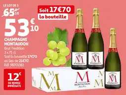 Auchan Champagne montaudon aanbieding