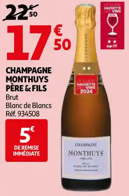 Auchan Champagne monthuys père & fils aanbieding