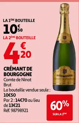 Auchan Crémant de bourgogne aanbieding