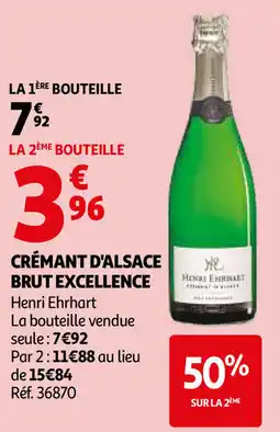 Auchan Crémant d'alsace brut excellence aanbieding