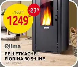 Brico Qlima pelletkachel fiorina 90 S-line aanbieding