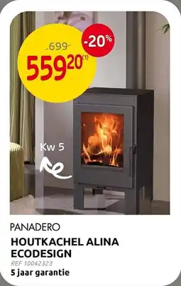 Brico Panadero houtkachel alina ecodesign aanbieding