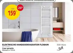 Brico Elektrische handdoekradiator flobain aanbieding