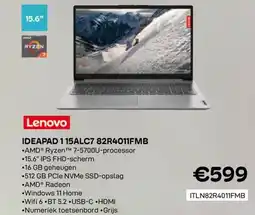 CompuDeals Lenovo Ideapad 115alc7 82r4011fmb aanbieding