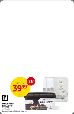 Brico Muurverf paillett aanbieding