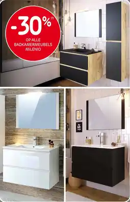 Brico Op alle badkamermeubels milenio aanbieding