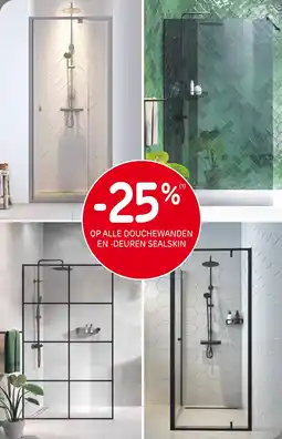 Brico Op alle douchewanden en -deuren sealskin aanbieding