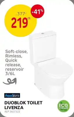 Brico Duoblok toilet livenza aanbieding