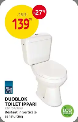 Brico Duoblok toilet ippari aanbieding