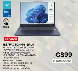 CompuDeals Lenovo Ideapad 5 2-in-116iru9 aanbieding