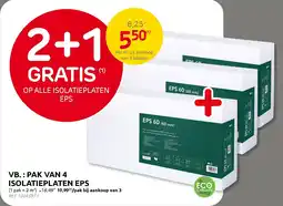 Brico Pak van 4 isolatieplaten EPS aanbieding