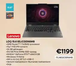 CompuDeals Lenovo Loq 15.6 83jc0096mb aanbieding