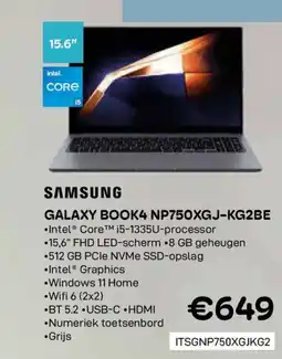 CompuDeals Samsung Galaxy Book4 np750xgj-kg2be aanbieding