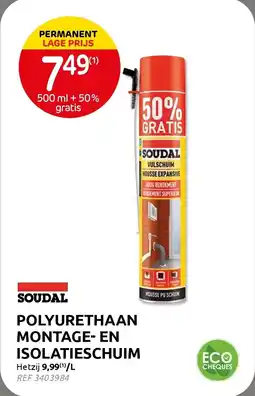 Brico Polyurethaan montage- en isolatieschuim aanbieding