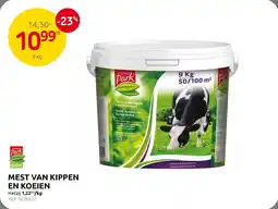 Brico Mest van kippen en koeien aanbieding