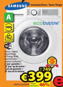 ElectroStock Samsung wasmachine lave-linge aanbieding
