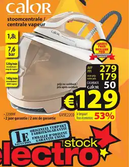 ElectroStock Calor stoomcentrale centrale vapeur aanbieding