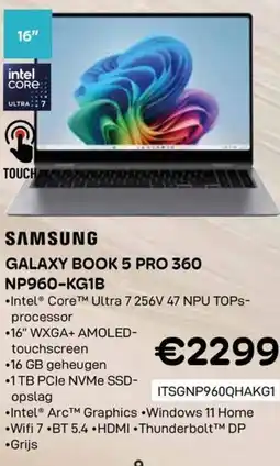 CompuDeals Samsung Galaxy Book 5 pro 360 np960-kg1b aanbieding
