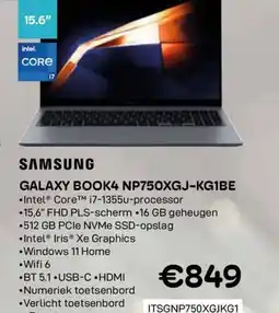 CompuDeals Samsung Galaxy Book4 np750xgj-kg1be aanbieding
