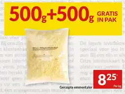 Intermarché Geraspte emmentaler aanbieding