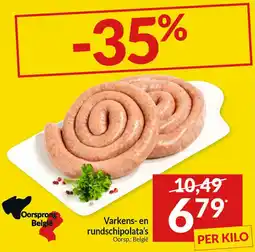 Intermarché Varkens- en rundschipolata's aanbieding
